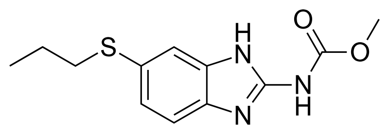 Albendazole structure Albendazole structure